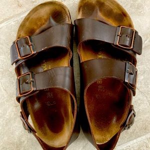 Birkenstock Milano size 38 brown leather sandals
